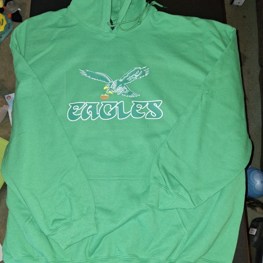 Philadelphia Eagles Hoodie Big Mans Size 3XL Green 3X